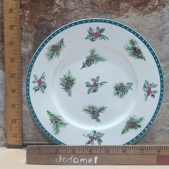 Mikasa Ultima Salad Plate Super Strong Fine China HK 713 Christmas Wish 4 Piece - Picture 8 of 9